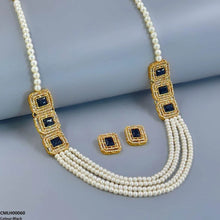 CMLH00060 FRN Rectangle Pearl Mala Set  - CMLH