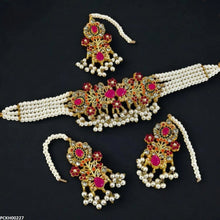 PCKH00227 SDQ Flower Chokar set - PCKH