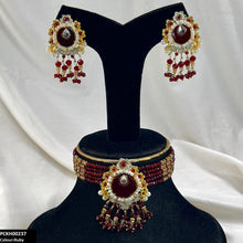 PCKH00237 SDQ Tear/Flower Neck Choker Set- PCKH