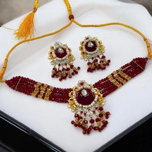 PCKH00237 SDQ Tear/Flower Neck Choker Set- PCKH