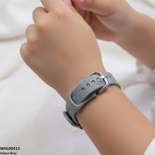 WHL00413 IWA Round Flower Rubber Strap Women's Watch - WHL