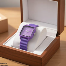 WHL00410 IWA Square Mini Box Dial Rubber Strap Women's Watch - WHL