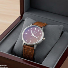 WHL00441 BWS Round Simple Dial Leather Strap Women's Watch - WHL