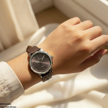 WHL00441 BWS Round Simple Dial Leather Strap Women's Watch - WHL