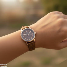 WHL00438 BWS Round Leather Strap Women's Watch - WHL