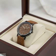 WHL00437 BWS Round  Bezel Numbering Dial Leather Strap Women's Watch - WHL