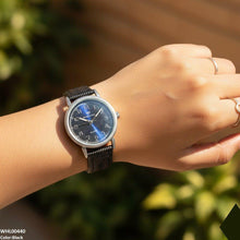 WHL00440 BWS Round Grey Bezel Leather Strap Women's Watch - WHL