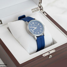WHL00449  BWS Grey Bezel  Magnetic Rubber Strap Women's Watch - WHL