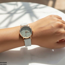 WHL00446 BWS Round Magnetic Rubber Strap Women's Watch - WHL