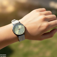 WHL00445 BWS Round  Bezel Magnetic Rubber Strap Women's Watch - WHL