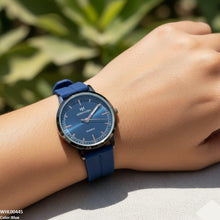 WHL00445 BWS Round  Bezel Magnetic Rubber Strap Women's Watch - WHL