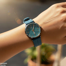 WHL00445 BWS Round  Bezel Magnetic Rubber Strap Women's Watch - WHL