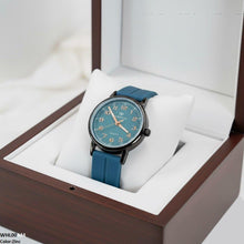 WHL00444 BWS Round  Bezel Magnetic Rubber Strap Women's Watch - WHL