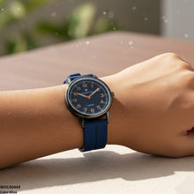 WHL00444 BWS Round  Bezel Magnetic Rubber Strap Women's Watch - WHL