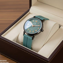 WHL00444 BWS Round  Bezel Magnetic Rubber Strap Women's Watch - WHL