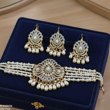 PCKH00256 SDQ Tear Pearl Drop Choker Set - PCKH
