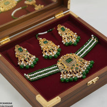 PCKH00264 SDQ Rectangle Flower Choker Set - PCKH