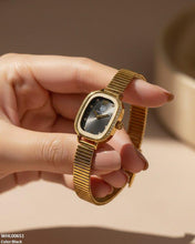 WHL00651 ZWA Rectangle Stone Shafal Chain Women's Watch - WHL