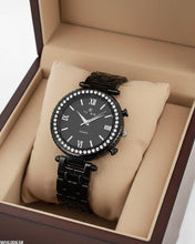 WHL00638 IWA Round Black Bezel Women's Watch - WHL
