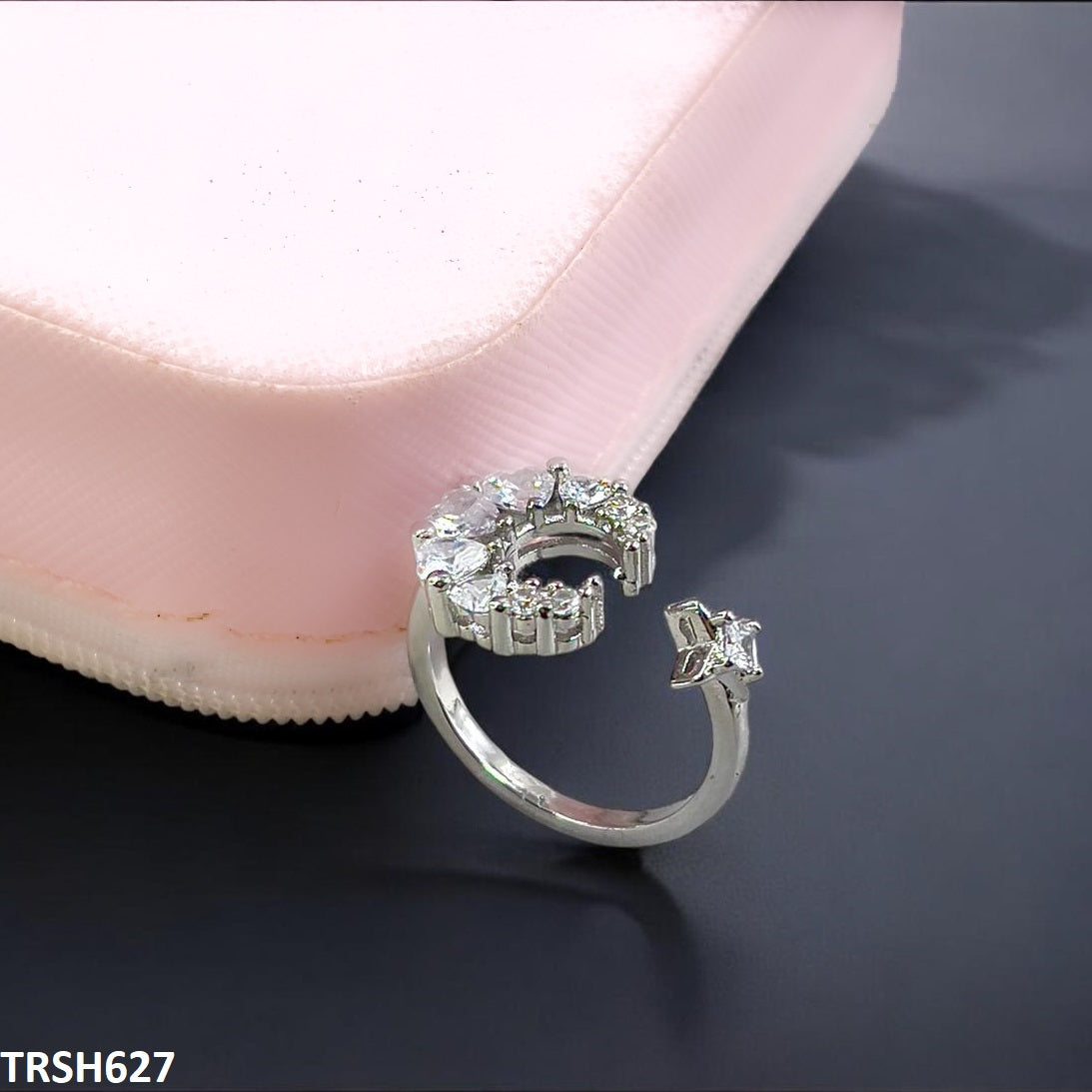 TRSH627 SJS  Moon/Star Ring Adjustable - TRSH