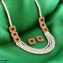 CMLH00060 FRN Rectangle Pearl Mala Set  - CMLH