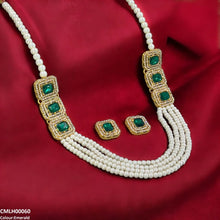 CMLH00060 FRN Rectangle Pearl Mala Set  - CMLH