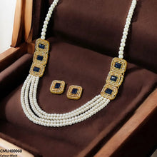 CMLH00060 FRN Rectangle Pearl Mala Set  - CMLH