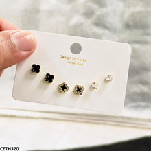 CETH320 YYZ Clover 3 Stud Tops Pair - CETH