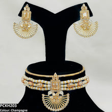 PCKH203 SDQ Square Flower Choker Set - PCKH