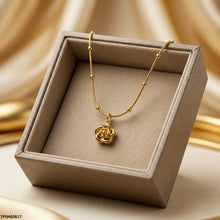 TPSH00817 MMJ Stainless Steel Flower Pendant - TPSH