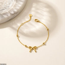 TBCH00552 MMJ Stainless Steel Bow Bracelet Adjustable - TBCH