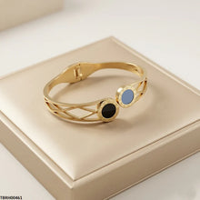 TBRH00461  MMJ Stainless Steel Double Round Bracelet - TBRH
