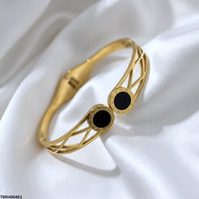 TBRH00461  MMJ Stainless Steel Double Round Bracelet - TBRH
