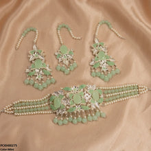 PCKH00275 SDQ Oval Pearl Drop Choker Set - PCKH