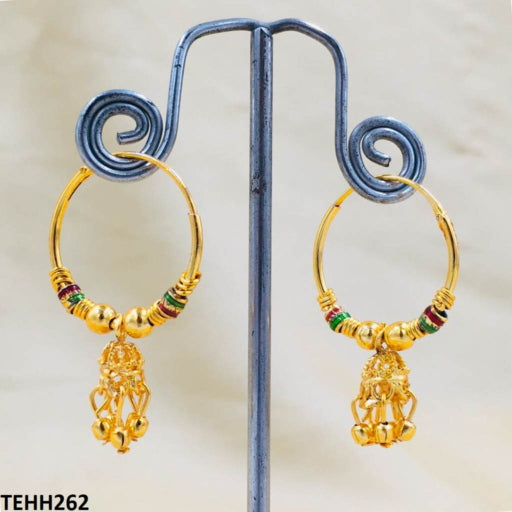 TEHH262 REP Round Ball Drop Hoops Pair - CEHH